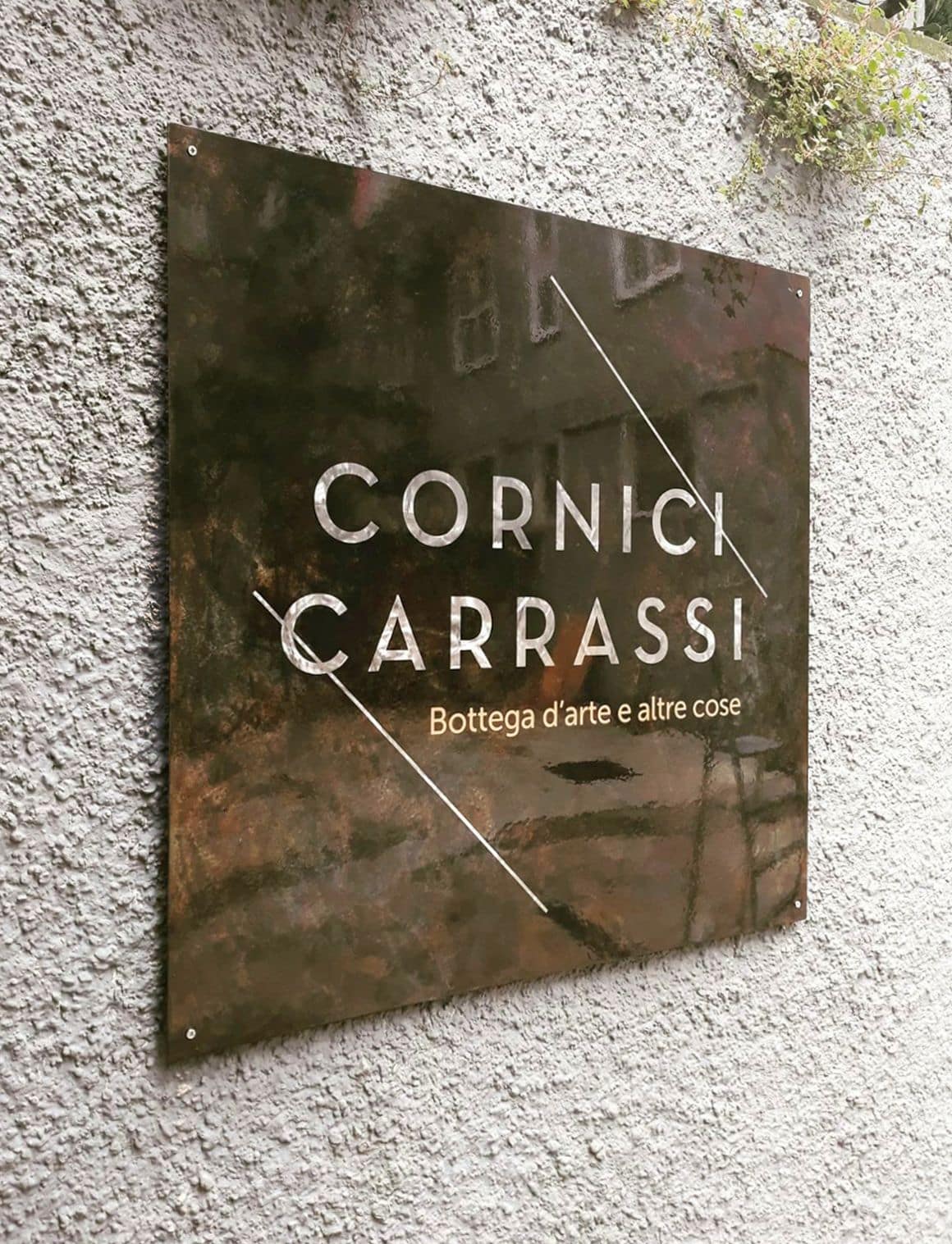 Insegna squadrata - Cornici Carrassi